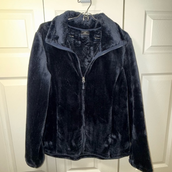 32 Degrees Midnight Blue Teddy Jacket - Picture 2 of 5